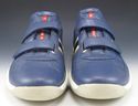 PRADA sz 9.5 LEATHER DOUBLE STRAP SNEAKERS 4P1831 