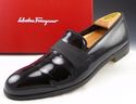 FERRAGAMO sz 9.5 B NOTTE TUXEDO LOAFER UH12336 MEN