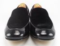 New - JIMMY CHOO sz 46 RUFUS PATENT & VELVET LOAFE