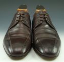 PRADA sz 7 BICYCLE TOE OXFORD 2E1983 MENS BROWN fi