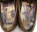 PAUL SMITH sz 8.5 PERFORATED LEATHER STRAP LOAFERS