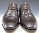 GUCCI sz 9 LEATHER CAP TOE OXFORDS 206625 MENS BRO