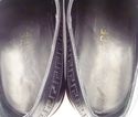 VERSACE sz 40.5 LEATHER CAP TOE OXFORDS MENS BLACK