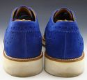 TOD'S sz 9 SUEDE BROGUE TOE WINGTIP DERBY OXFORDS 