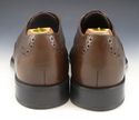 TOD'S sz 8 LEATHER WINGTIP DERBY OXFORDS MENS BROW