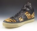 JIMMY CHOO sz 43.5 ANIMAL PRINT HIGH TOP SNEAKERS 