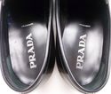 PRADA sz 8.5 LEATHER STRAP & BUCKLE LOAFERS 0707 M