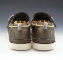 FERRAGAMO sz 7.5 EE BAY LEATHER BOAT SHOE TV40138 