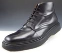 DOLCE & GABBANA sz 44 LEATHER LACE UP ANKLE BOOTS 