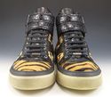 JIMMY CHOO sz 43.5 ANIMAL PRINT HIGH TOP SNEAKERS 