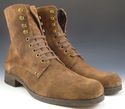 JOHN VARVATOS sz 9.5 BONHAM SUEDE LACE UP BOOTS ME