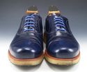 PRADA sz 7 PATENT LEATHER CAP TOE OXFORDS 2EE086 M