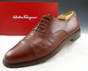 FERRAGAMO sz 9 B TORRE CAP TOE OXFORD UH14966 MENS