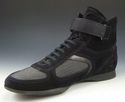 PRADA sz 7.5 SUEDE & MESH HIGH TOP SNEAKERS 4T0975