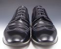 PRADA sz 9.5 LEATHER WINGTIP SNEAKERS 4E2674 MENS 