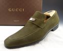 GUCCI sz 7 NUBUCK APRON TOE LOAFER 247494 MENS OLI