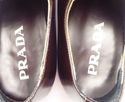 PRADA sz 40 LEATHER WINGTIP OXFORDS 1E4871 MENS BR