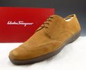 FERRAGAMO sz 9.5 EE SUEDE WINGTIP OXFORD VG5919 ME