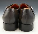 SANTONI sz 13 LEATHER DOUBLE MONK STRAPS 11210741 