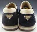 PRADA sz 7.5 SUEDE ROUND TOE LACE UP SNEAKERS 4E21