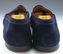 PRADA sz 10.5 SUEDE APRON TOE LOAFERS 1543 MENS DA