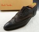 PAUL SMITH sz 9.5 STARR LEATHER WINGTIP OXFORDS ME