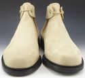 VERSACE sz 6.5 NUBUCK LEATHER GORED ANKLE BOOTS 11