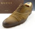 GUCCI sz 7 CAMDEN WAXED SUEDE OXFORDS 268309 MENS 