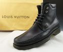 LOUIS VUITTON sz 9 LEATHER MOCCASIN TOE BOOTS FA00