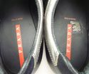 PRADA sz 11 NYLON MESH & LEATHER SNEAKERS 4E1020 M