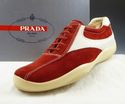 PRADA sz 9.5 SUEDE & LEATHER LACE UP SNEAKERS 4E09