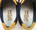 FERRAGAMO sz 7 EE SUEDE  & NYLON SNEAKERS MENS BRO