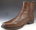 FRYE sz 8.5 LEATHER PLAIN TOE PULL ON BOOTS 87145 