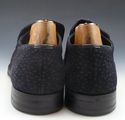 PRADA sz 8.5 TEXTURED SUEDE SPLIT TOE LOAFERS 2P10