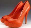 New - MIU MIU sz 39 SNAKESKIN PLATFORM PUMPS WOMEN