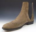 FERRAGAMO sz 8.5 BLASONE WINGTIP BOOTS UG29404 MEN