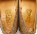 FERRAGAMO sz 11 NUBUCK MOCCASIN TOE KILTIE LOAFER 