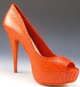 New - MIU MIU sz 39 SNAKESKIN PLATFORM PUMPS WOMEN