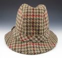 New - PRADA sz LARGE TRILBY STYLE WOOL TWEED HAT M