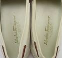 FERRAGAMO sz 12 NUBUCK LEATHER TASSEL LOAFERS 6622