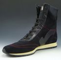 FERRAGAMO sz 7 AA SUEDE HIGH TOP SNEAKERS SE1066 M