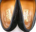 FERRAGAMO sz 8 SAMSON SUEDE TASSEL & KILT LOAFERS 