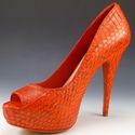 New - MIU MIU sz 39 SNAKESKIN PLATFORM PUMPS WOMEN