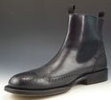 BRUNO MAGLI sz 8 LEATHER WINGTIP PULL ON BOOTS MEN