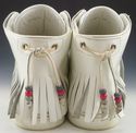 GUCCI sz 10.5 LEATHER HIGH TOP FRINGE SNEAKER 2150