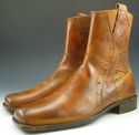 MARK NASON sz 7.5 HAVOC LEATHER ZIPPER BOOTS 67391