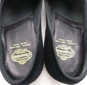 CHURCH'S sz 11 F SOVEREIGN VELVET SLIPPERS MENS BL