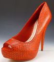 New - MIU MIU sz 39 SNAKESKIN PLATFORM PUMPS WOMEN