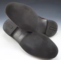 PRADA sz 10.5 LEATHER APRON TOE LOAFER 2D2415 MENS