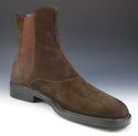 FERRAGAMO sz 9 EE PODIO SUEDE PULL ON BOOTS UH3561